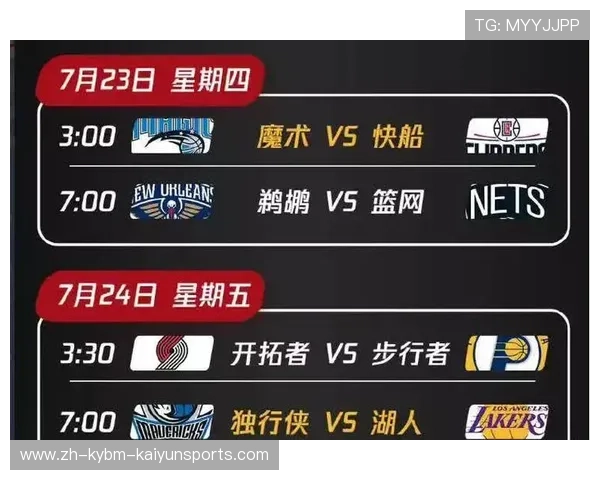 火箭队7月份比赛直播安排及重点赛事介绍